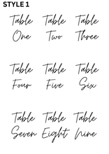Load image into Gallery viewer, Table Numbers