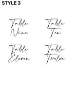 Load image into Gallery viewer, Table Numbers