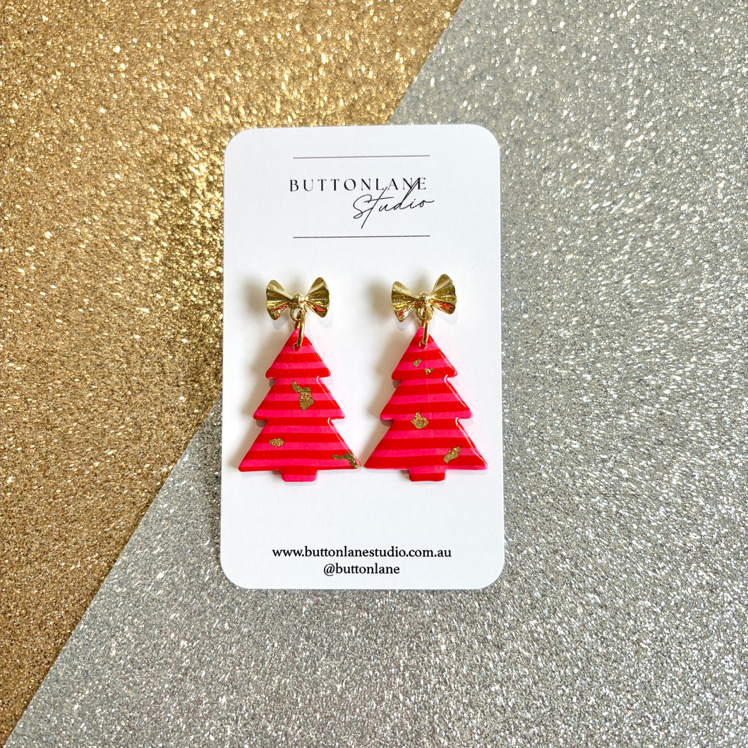 Pink/Red festive Christmas trees