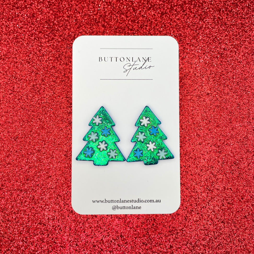 Christmas Tree - Blue Stud