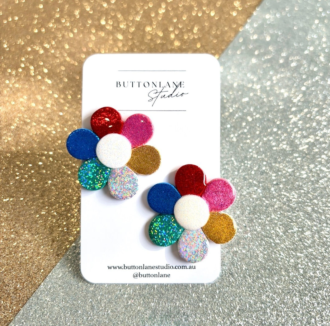 Christmas Glitter flowers