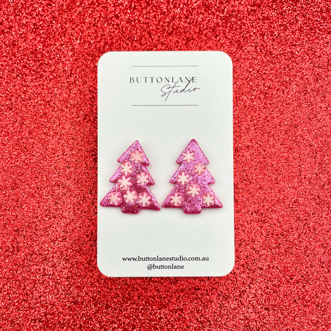 Christmas Tree - Pink Stud