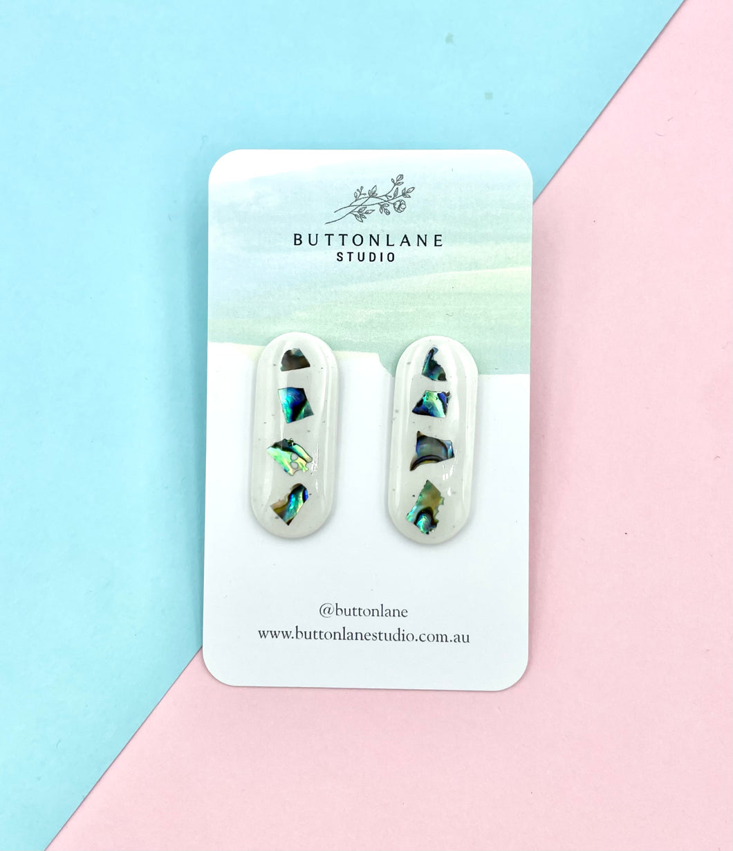 Abalone shell earrings