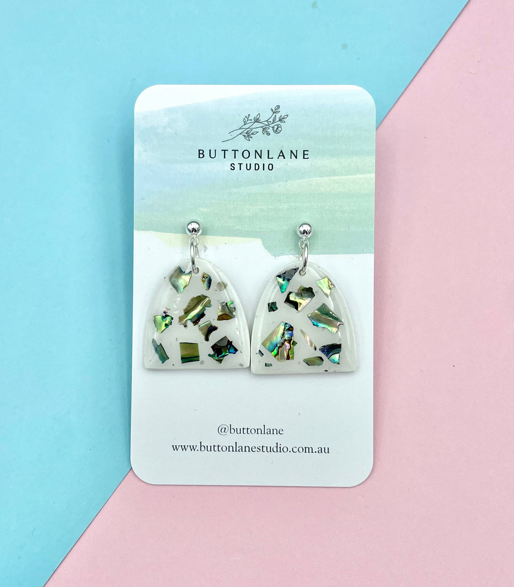 Abalone shell earrings