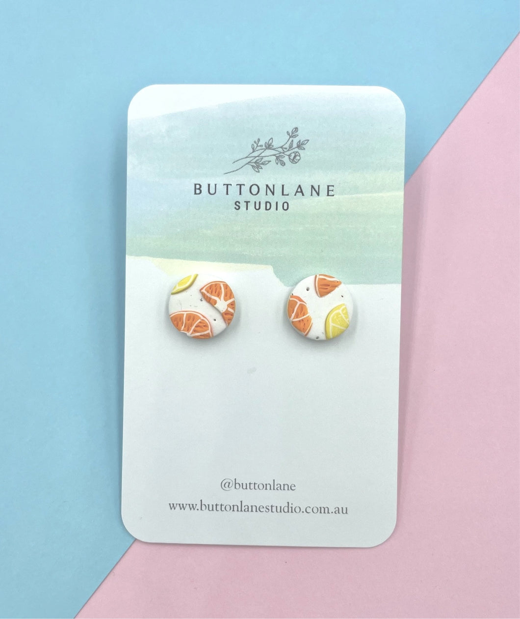 Oranges and Lemons Small stud